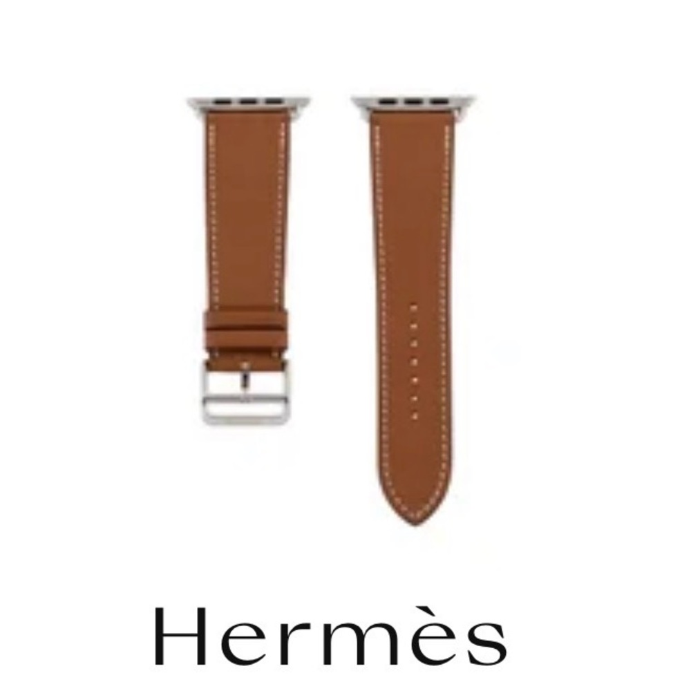 Hermès Brown Leather Watch Band